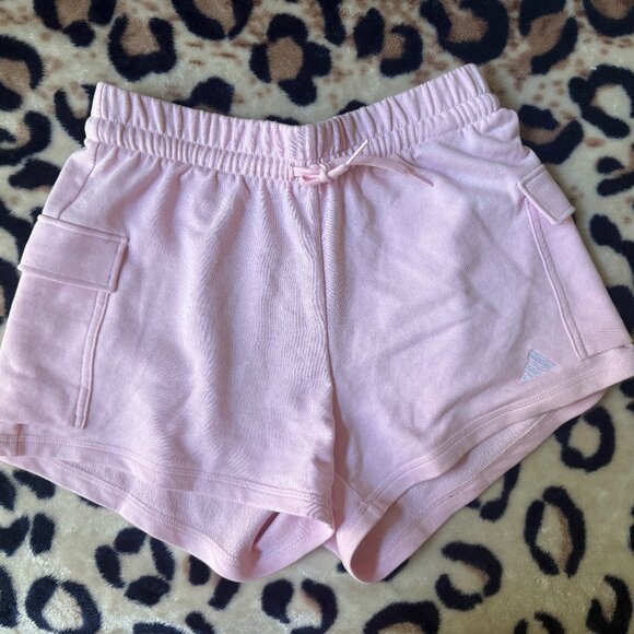 Adidas Pink Cargo Shorts - Picture 1 of 2